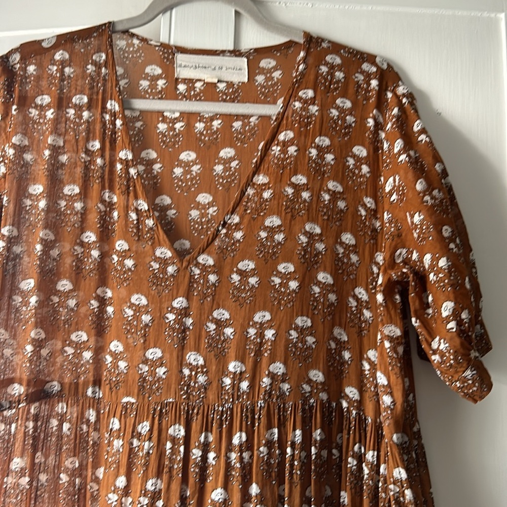 Daughters of India Brown Floral Dress - Picture 9 of 10